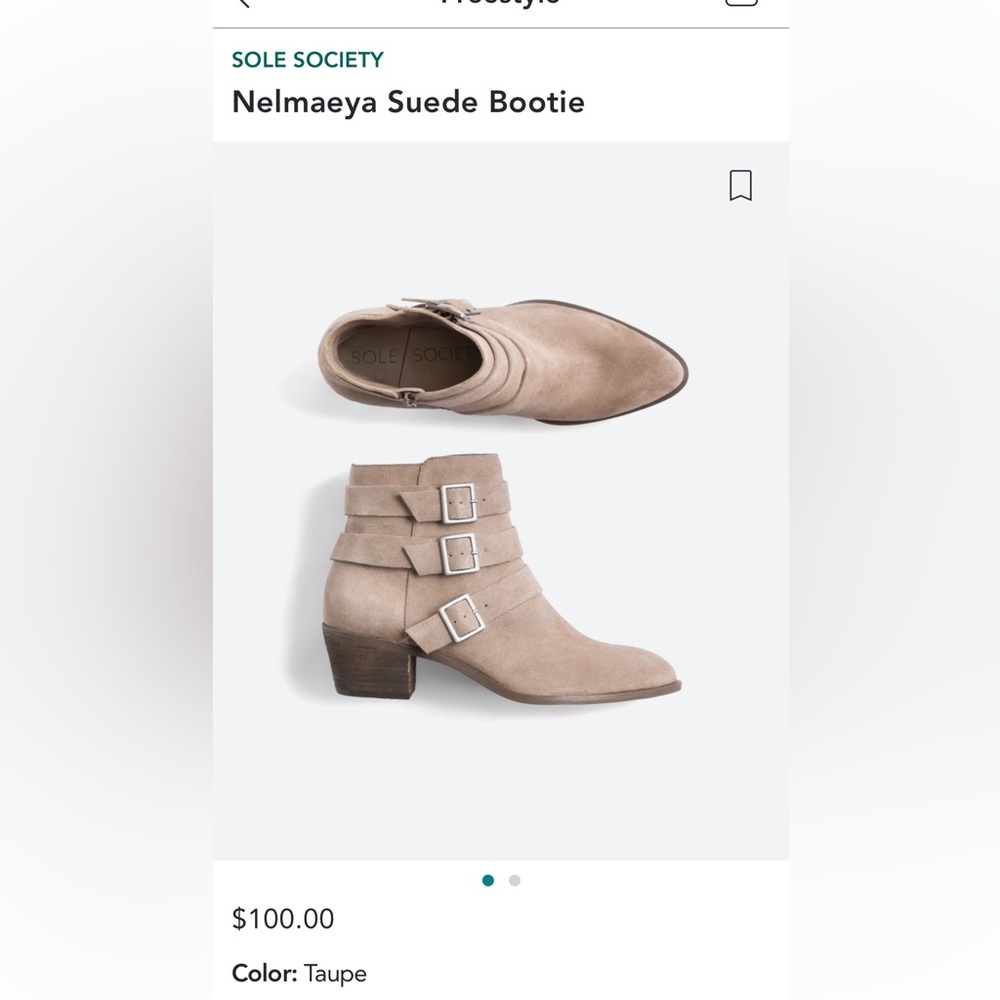 Sole Society Suede Ankle Boots from Stitchfix - size 9M/40